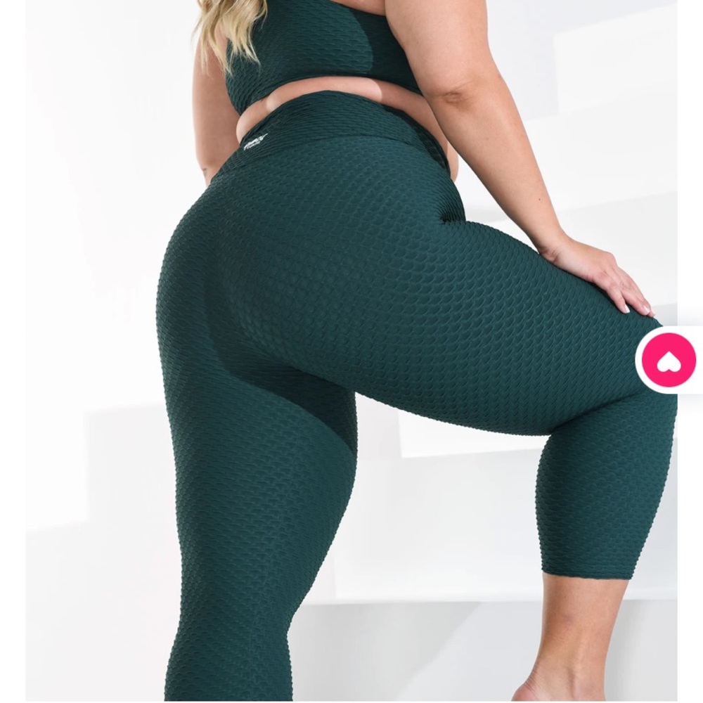 Booty By Brabants Curvy Cropped leggings emerald